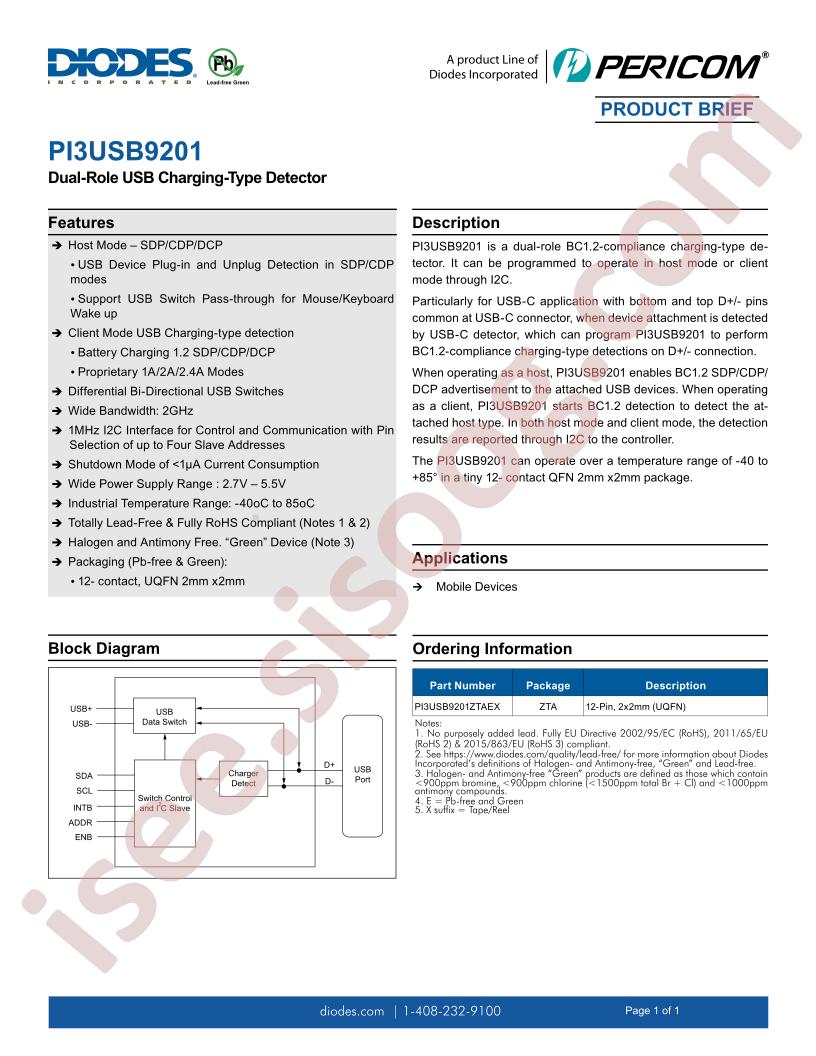 PI3USB9201