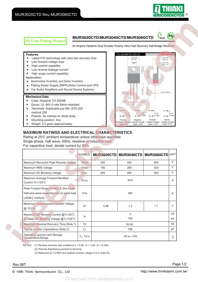 MUR3020CTD