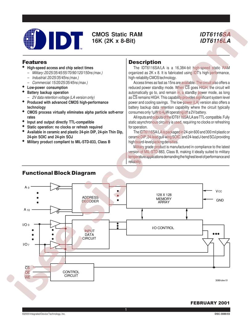 IDT6116SA120DB