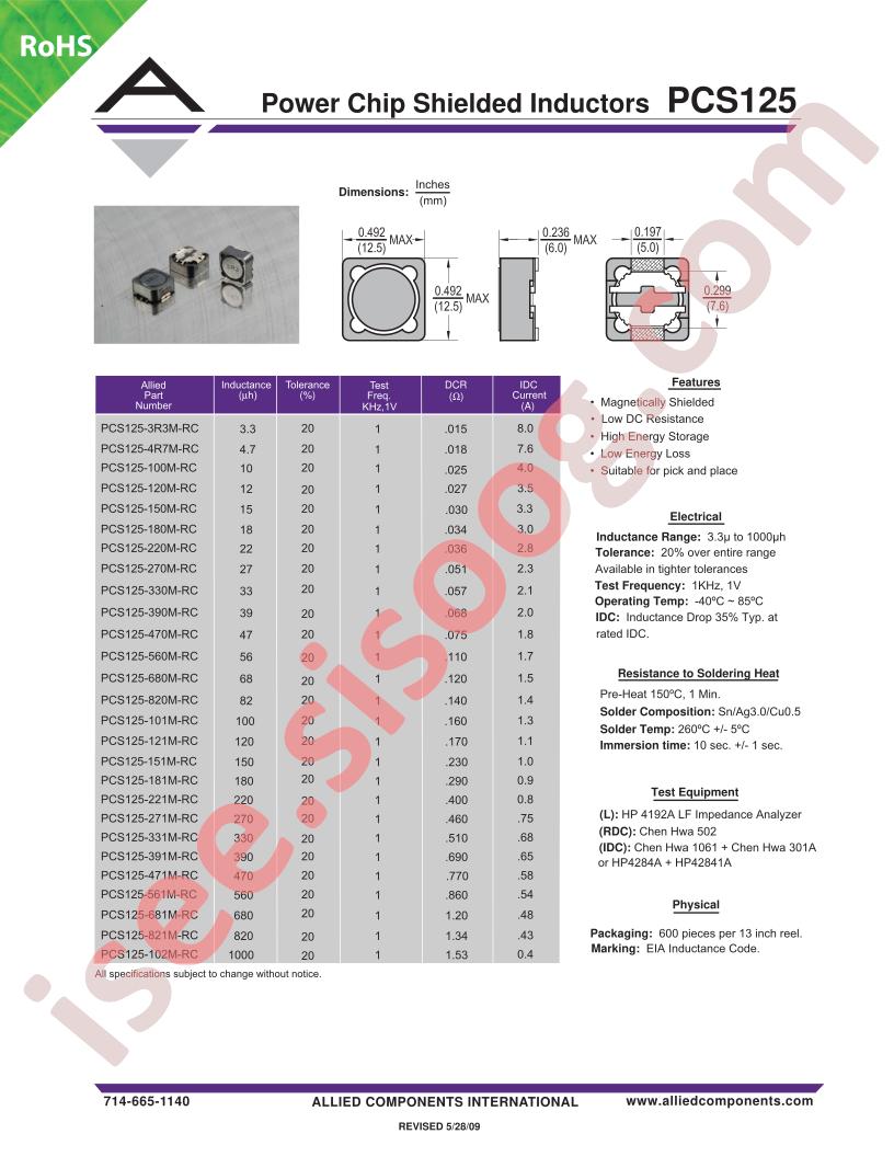 PCS125-390M-RC