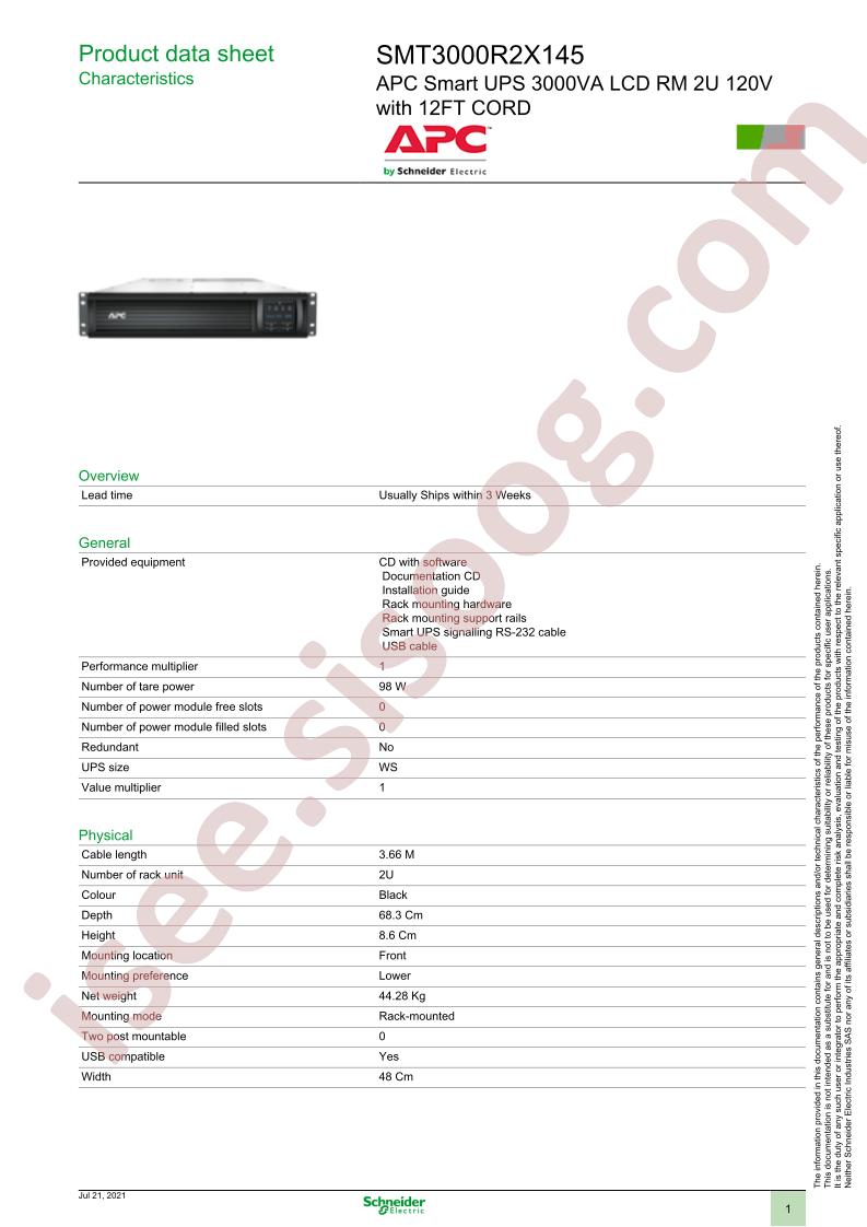 SMT3000R2X145