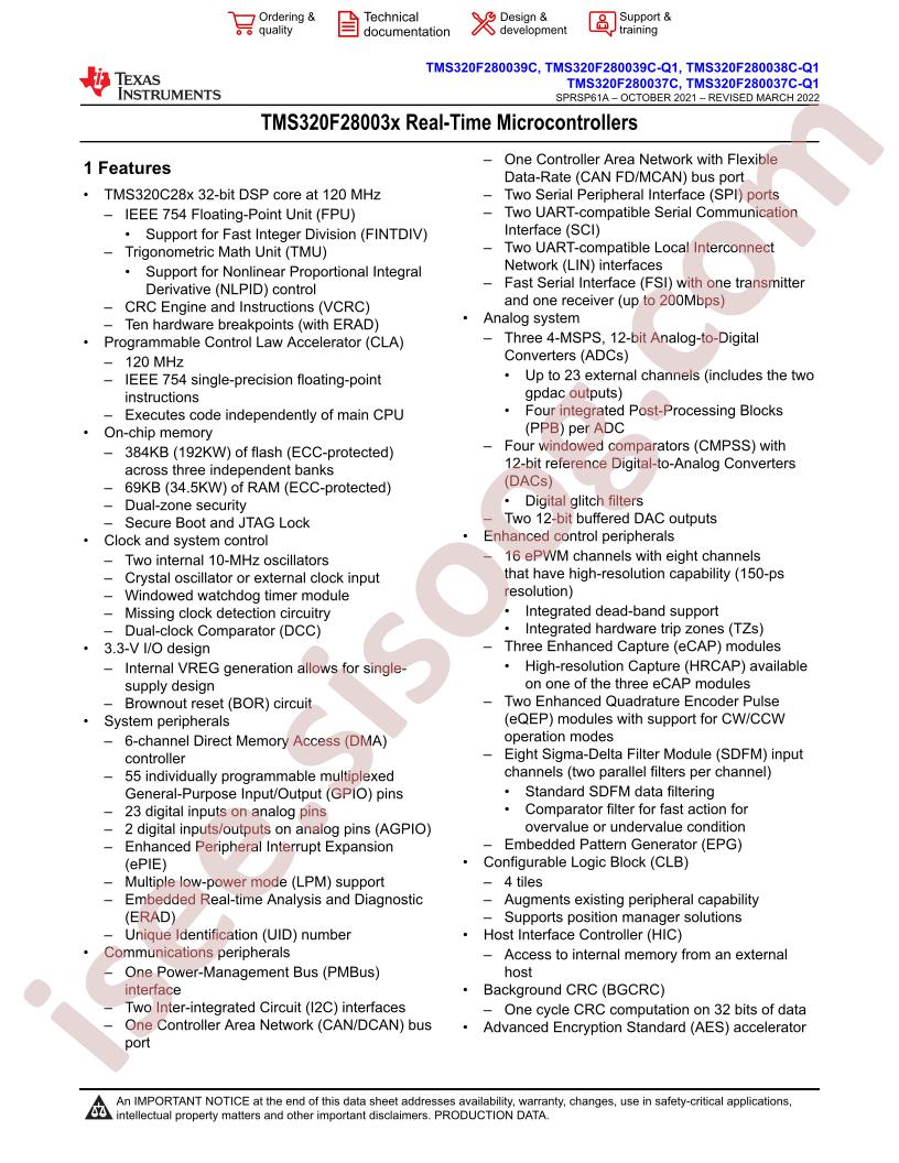 TMS320F280034-Q1