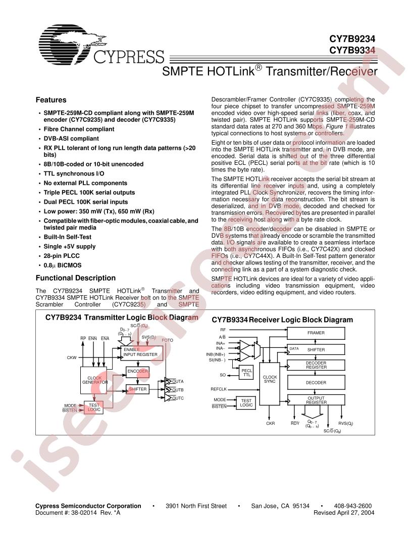 CY7B9234-270JC