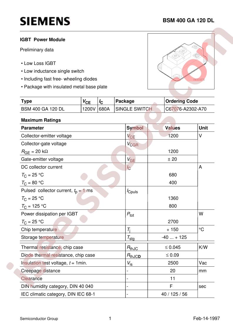 BSM400GA120DL