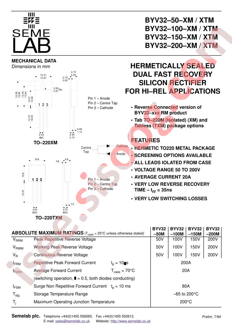 BYV32-150-XM