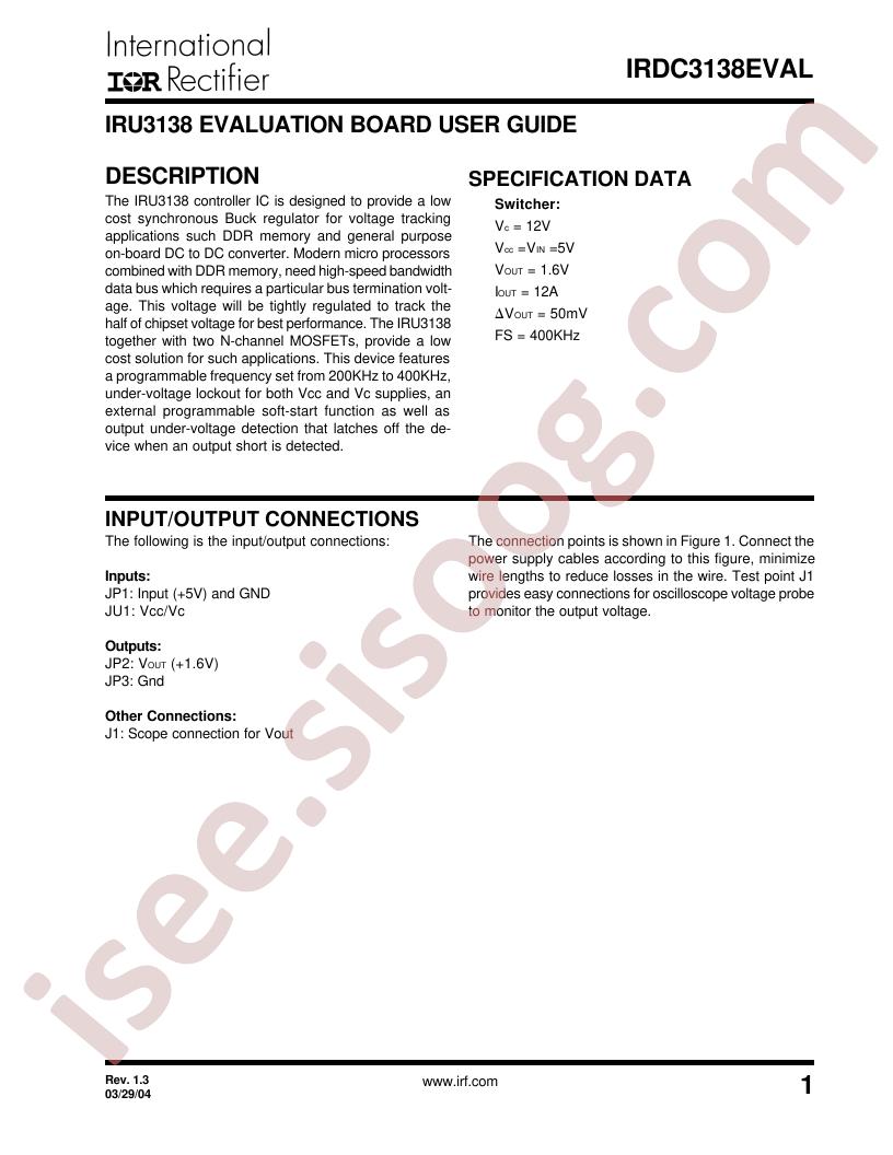 IRDC3138EVAL
