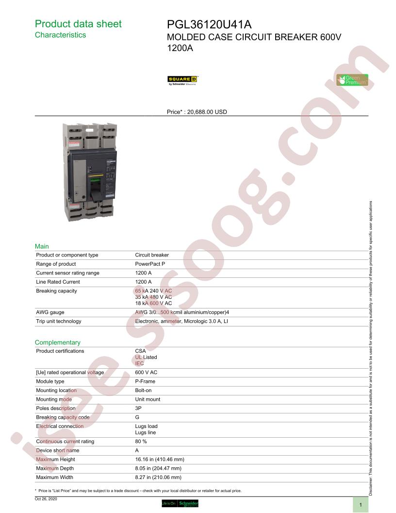 PGL36120U41A