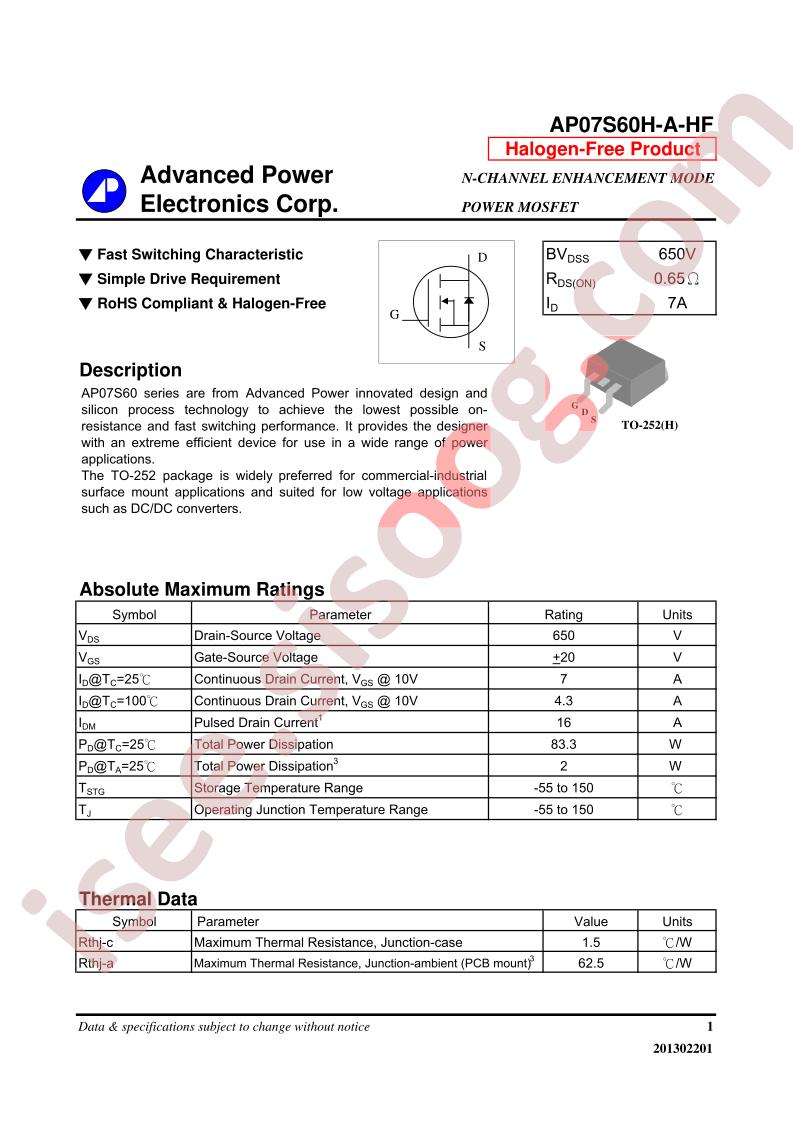 AP07S60H-A-HF