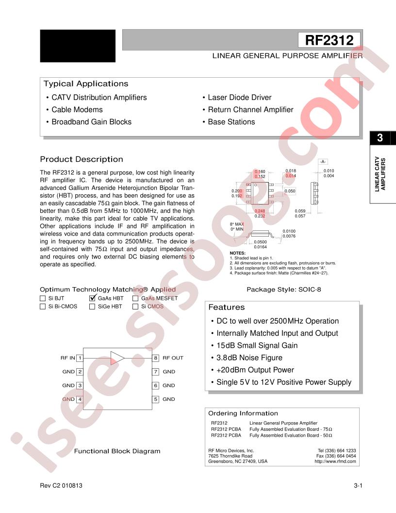 RF2312PCBA