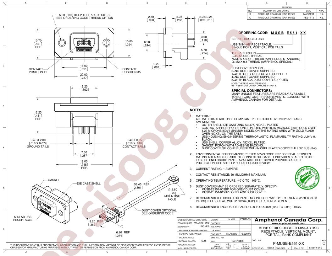 P-MUSB-E551-XX