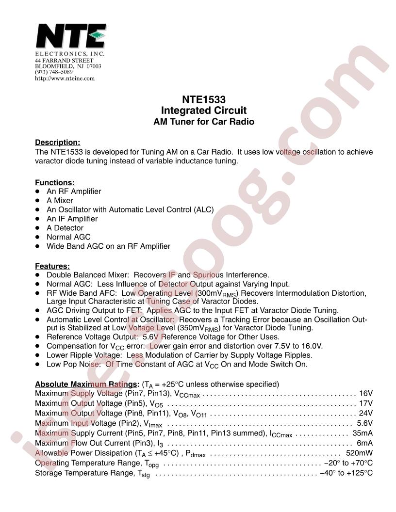 NTE1533