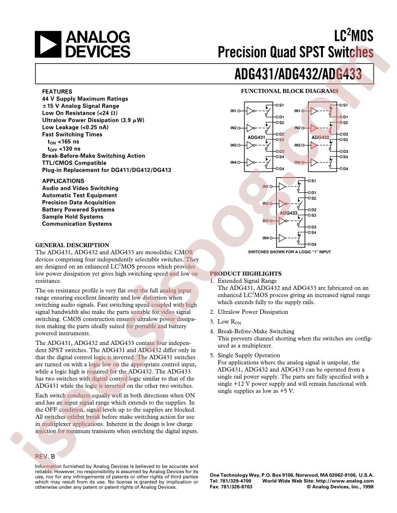 ADG433ABR