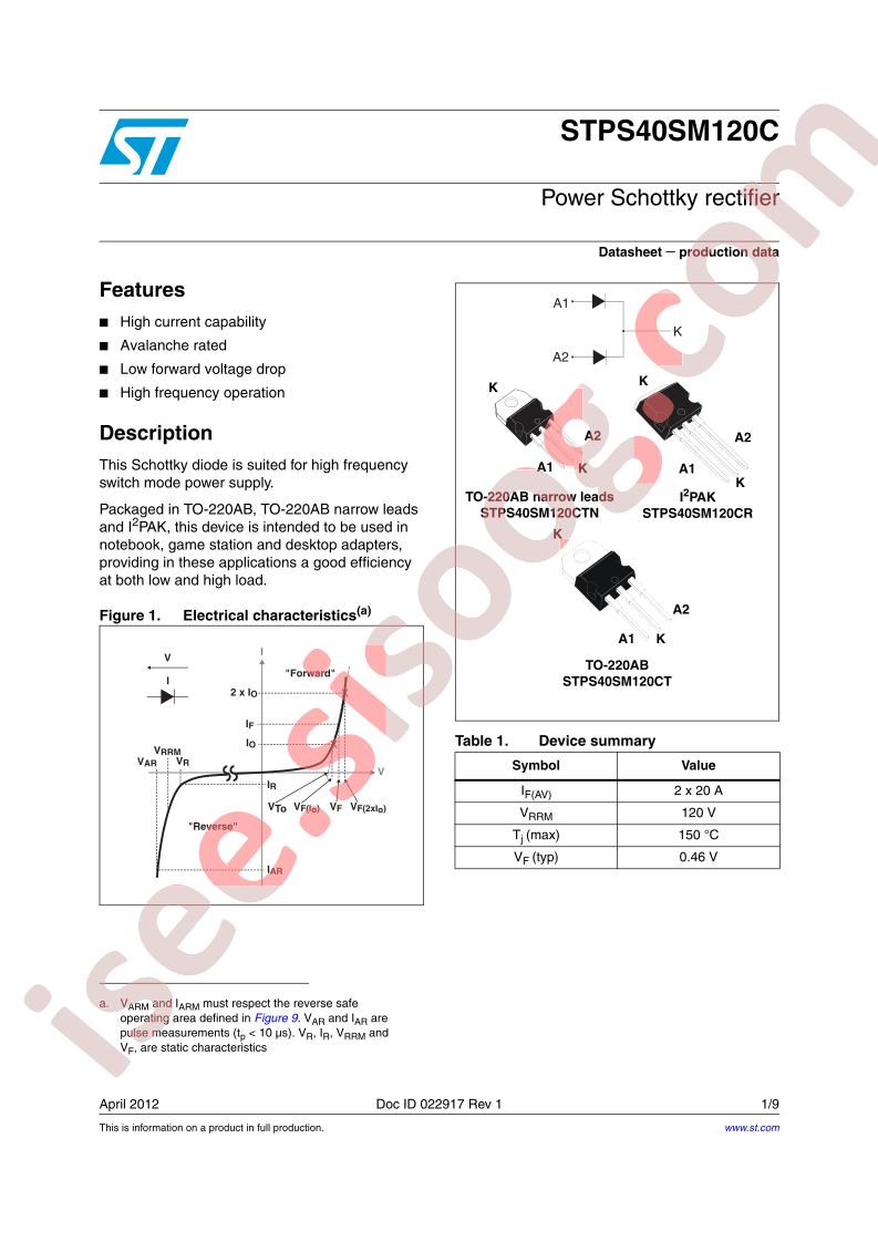 STPS40SM120C