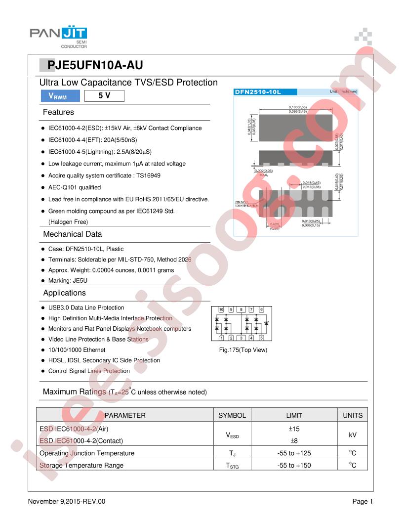 PJE5UFN10A-AU