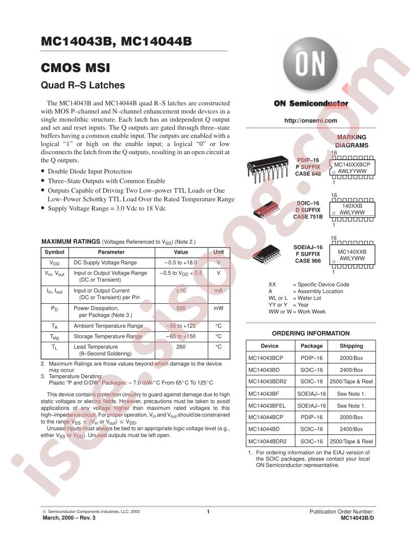MC14043BCP