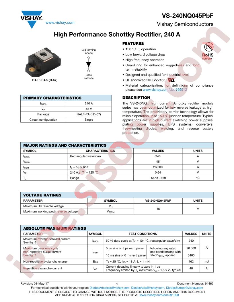 VS-240NQ045PBF