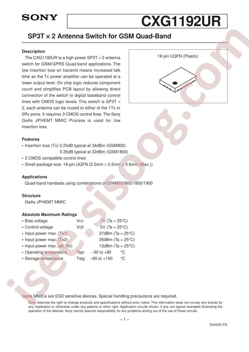 CXG1192UR