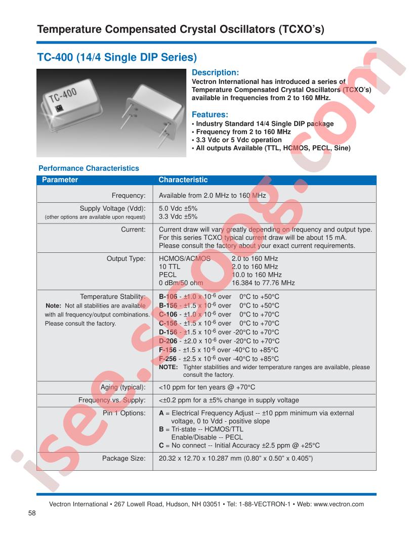 TC-400-DDC-106B160