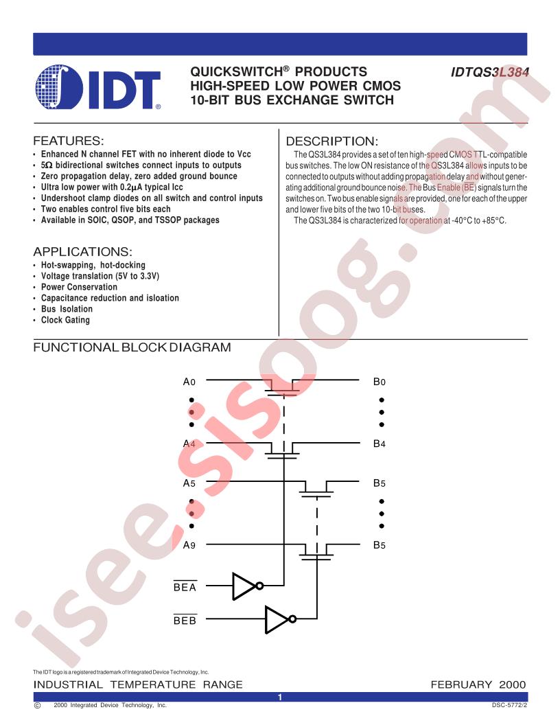 IDTQS3L384PA