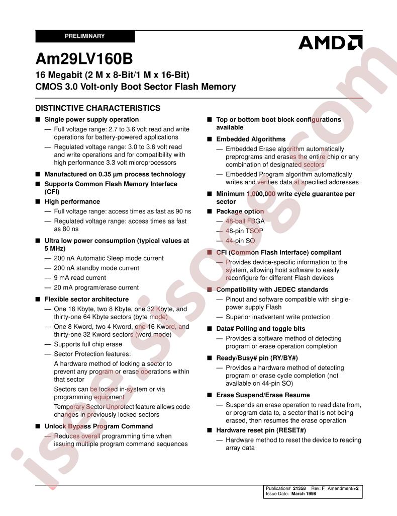 AM29LV160BB