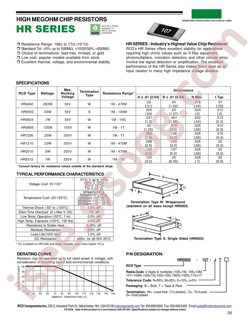 HR0805-10G-MBW