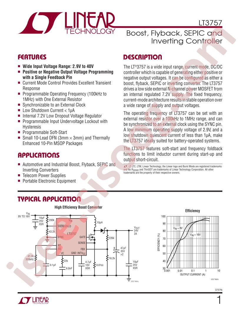LT3757MPMSE-TRPBF