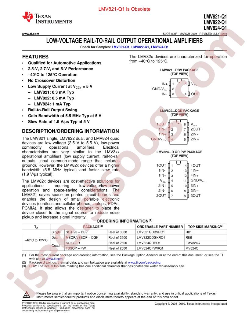 LMV821-Q1