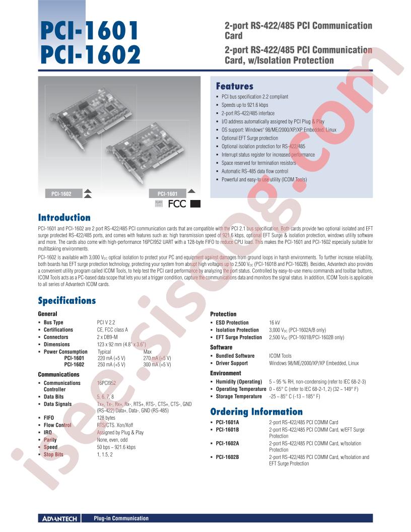 PCI-1601A