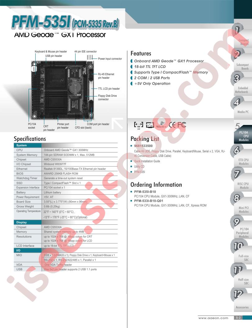 PFM-535I-B10