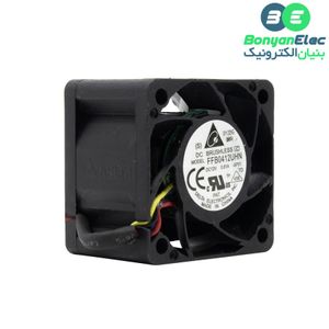 جت فن بلبرینگی 12V-0.81A سایز 4x4x2.8 مارک DELTA مدل FFB0412UHN