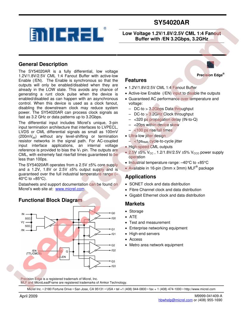 SY54020ARMGTR
