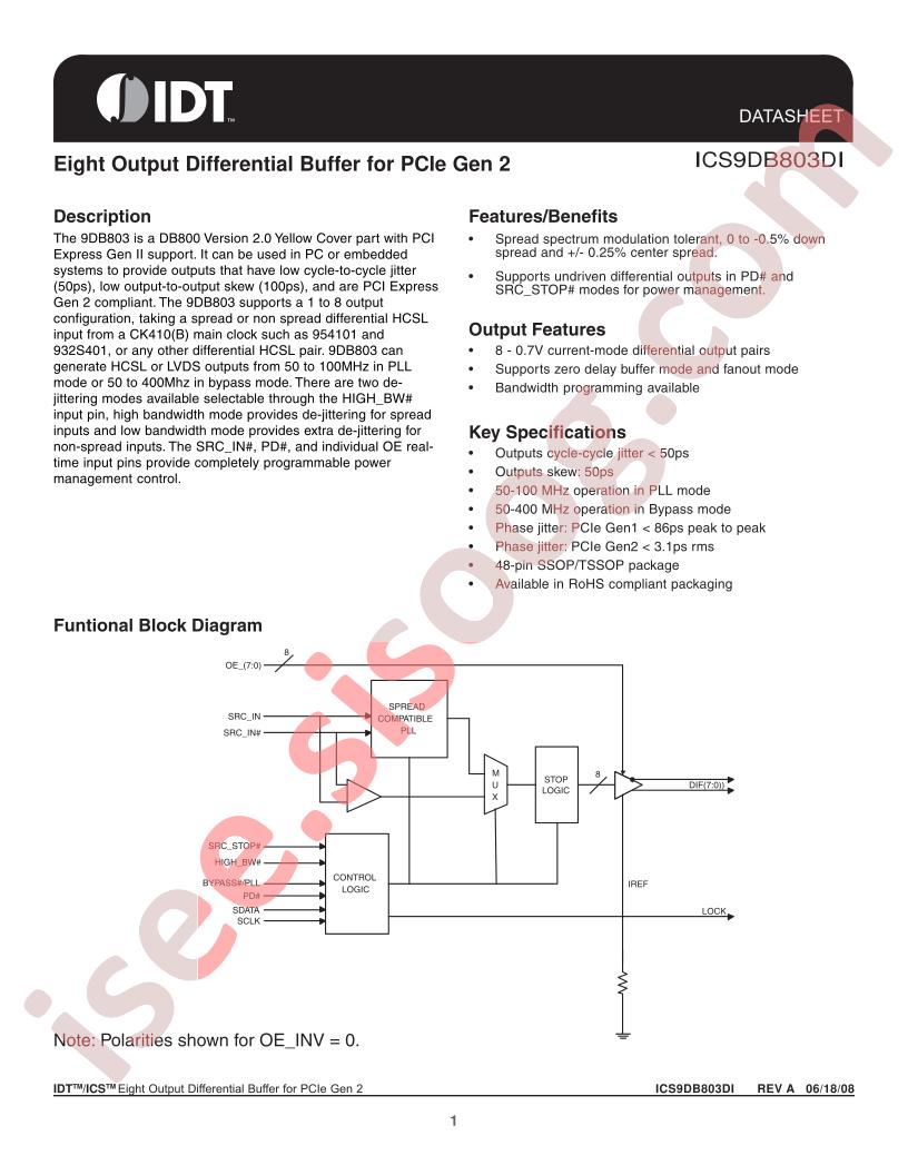 ICS9DB803DI