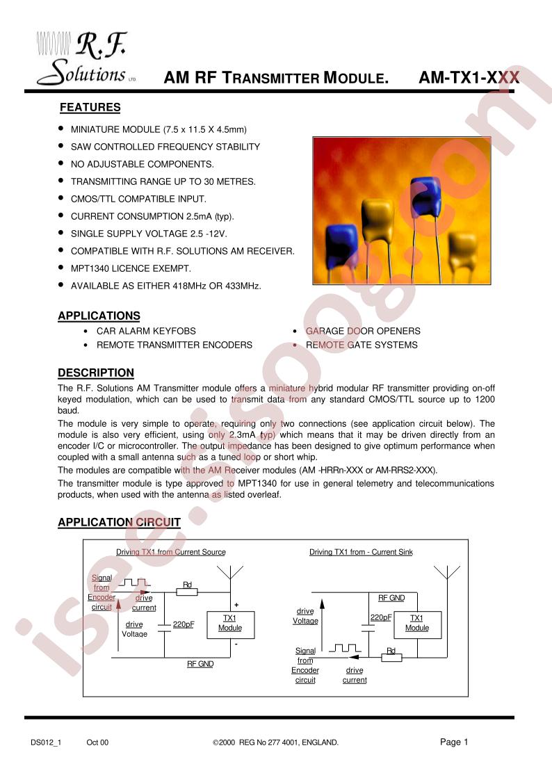 AM-TX1-XXX