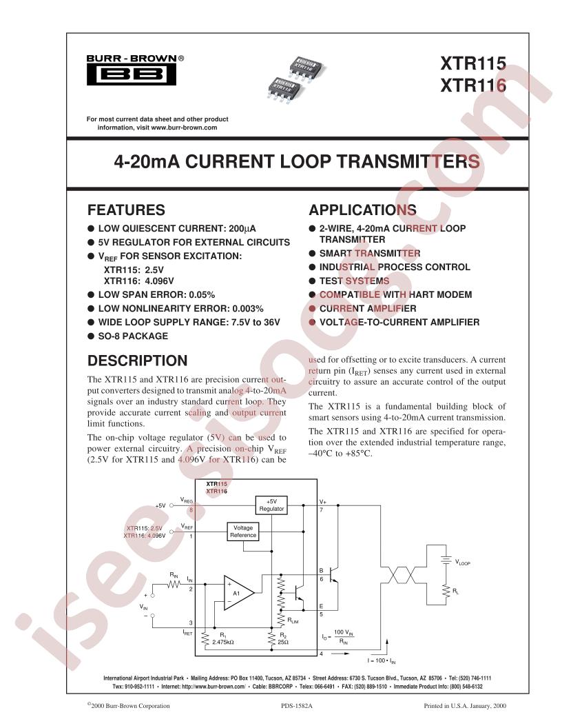 XTR115U