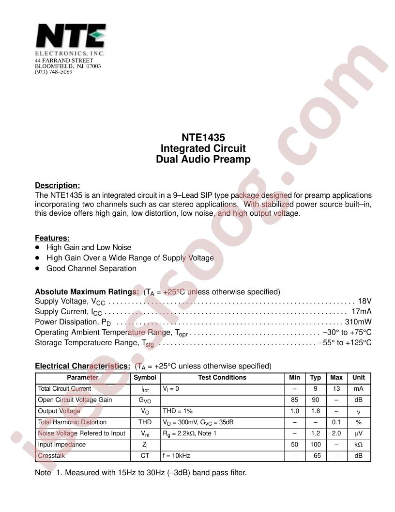 NTE1435
