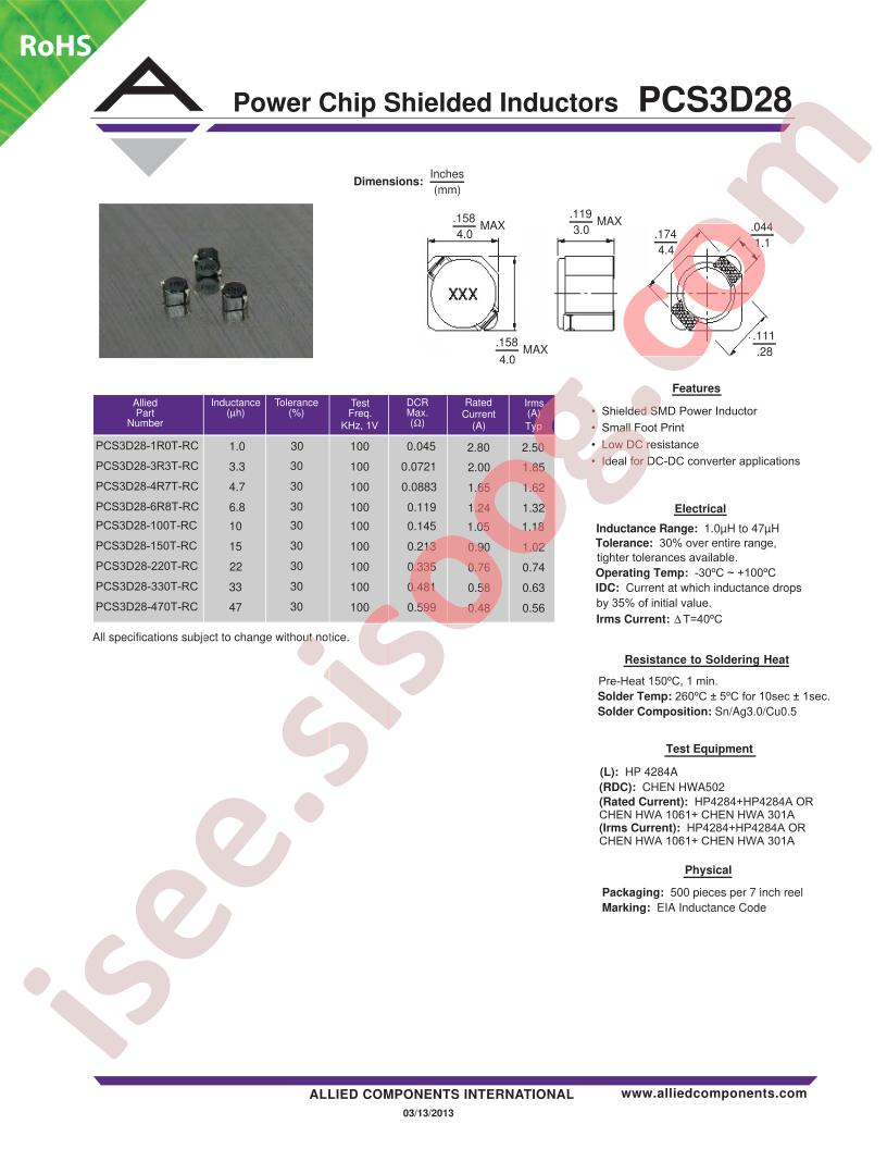 PCS3D28-470T-RC