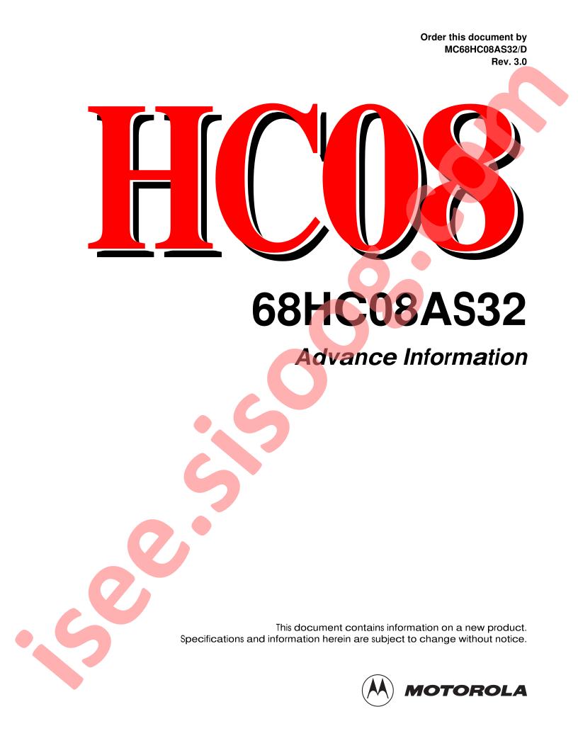 MC68HC08AS32
