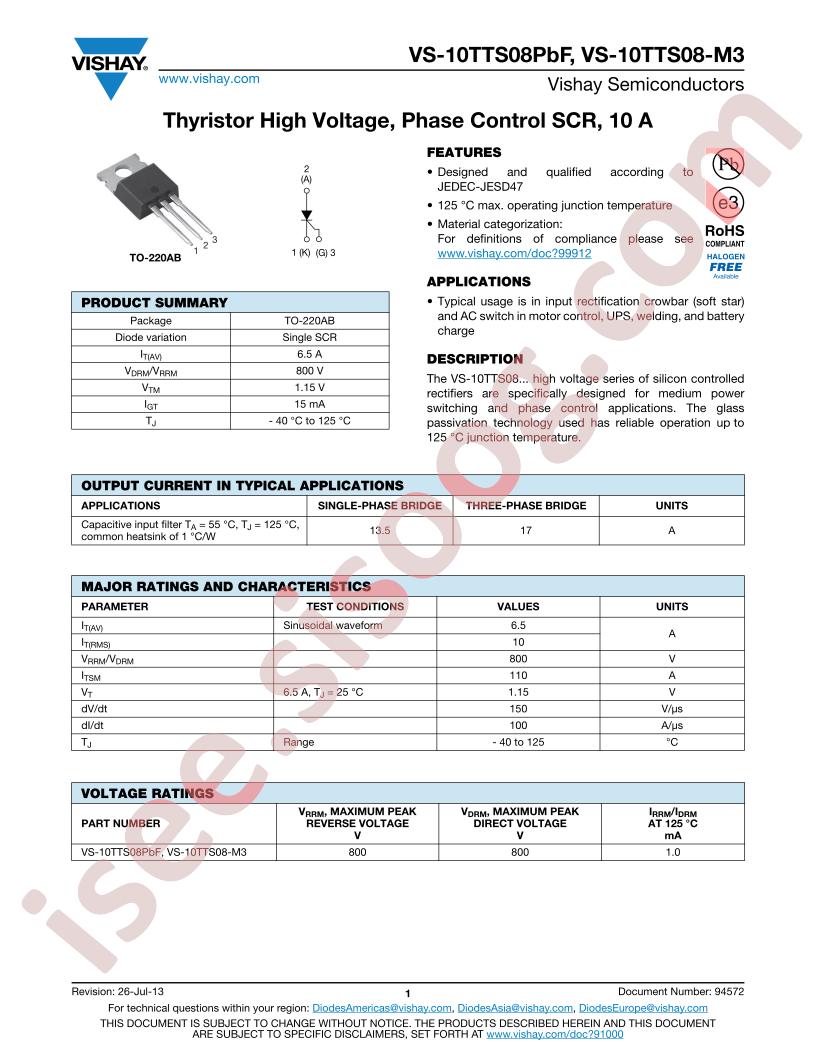 VS-10TTS08PBF