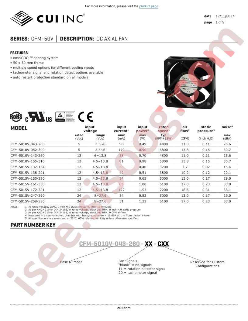 CFM-5010V-052-300