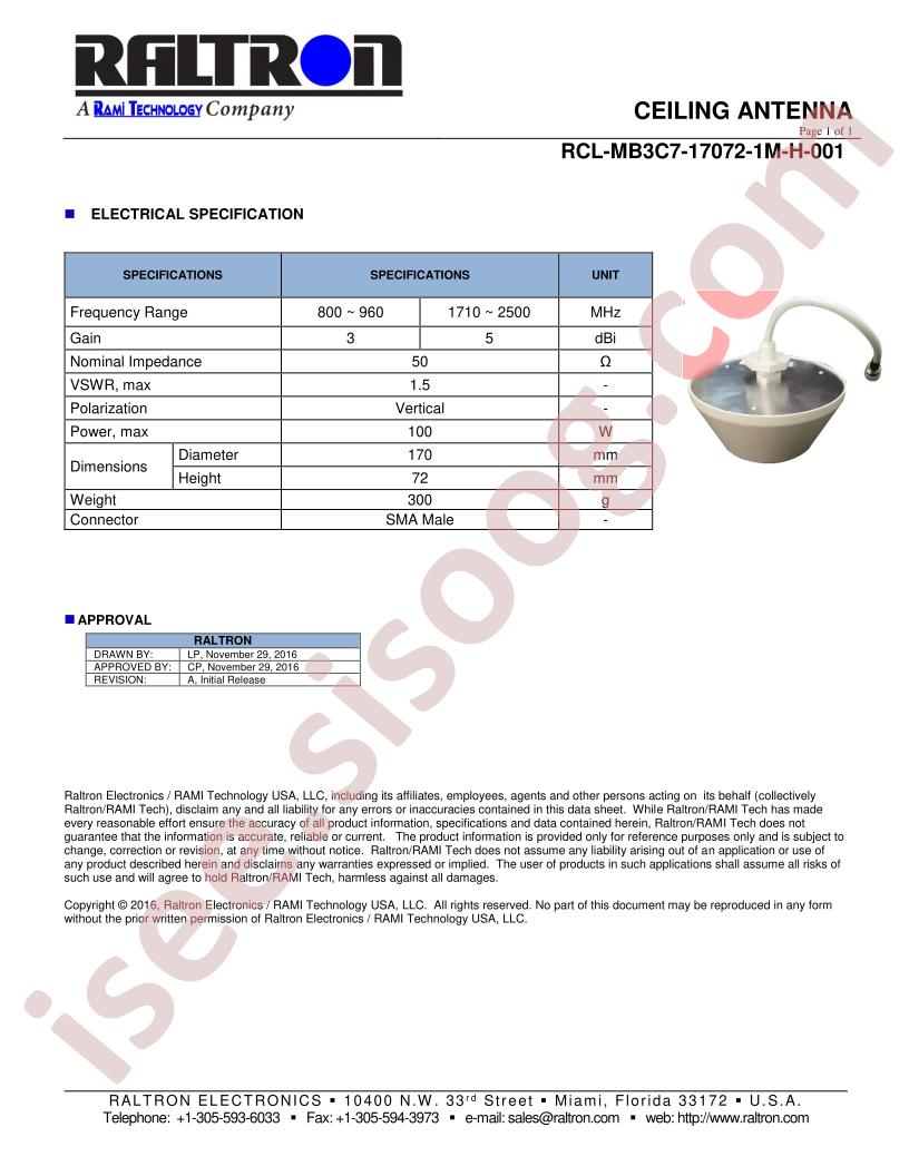 RCL-MB3C7-17072-1M-H-001