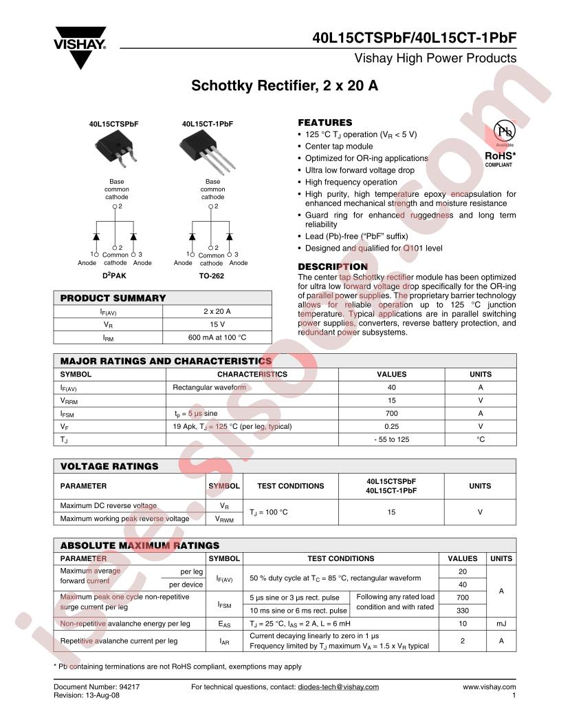 40L15CT-1PBF