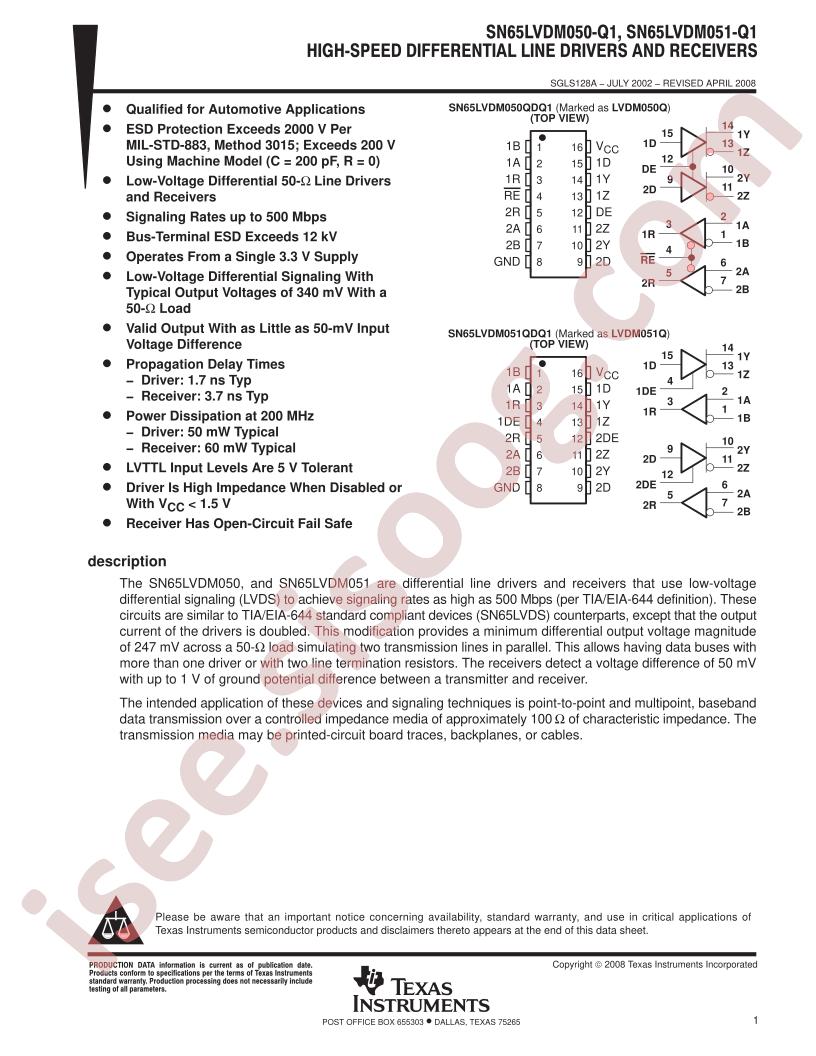 SN65LVDM050-Q1_16