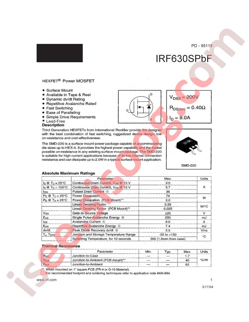 IRF630SPBF