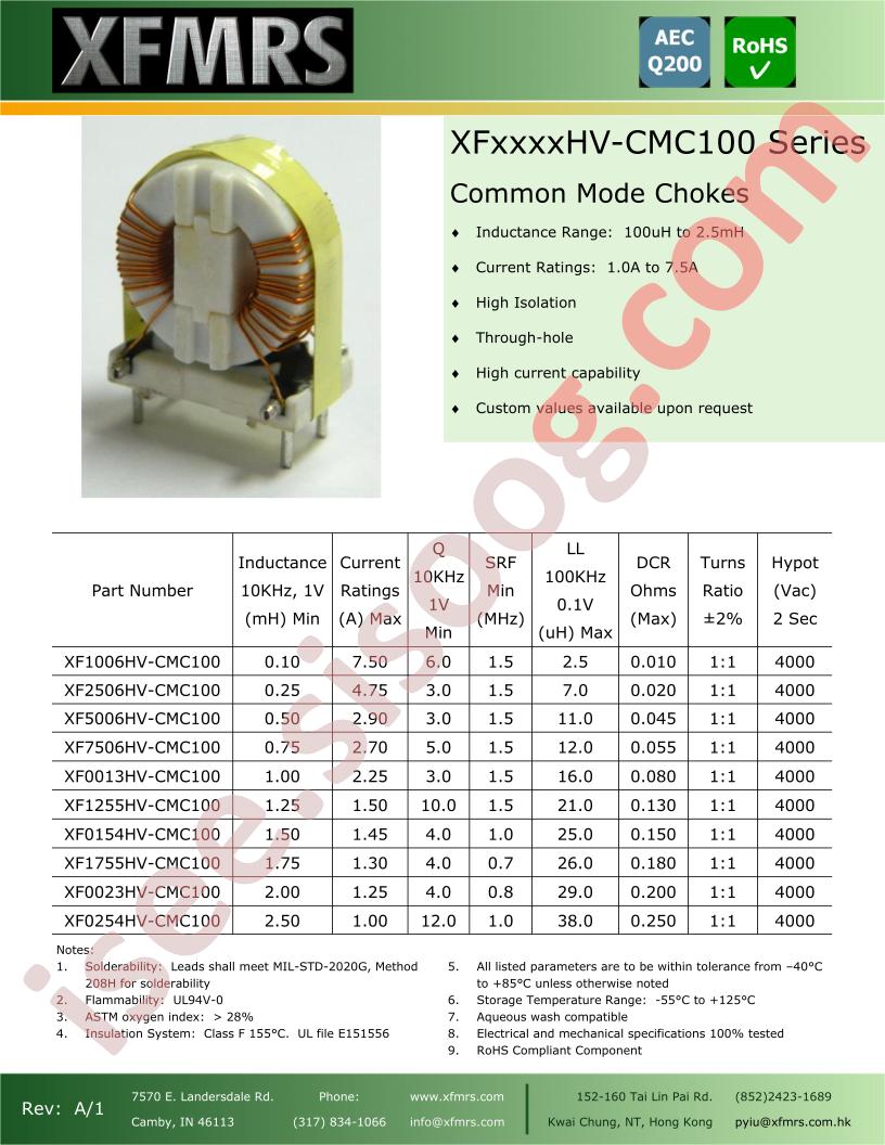 XF0013HV-CMC100