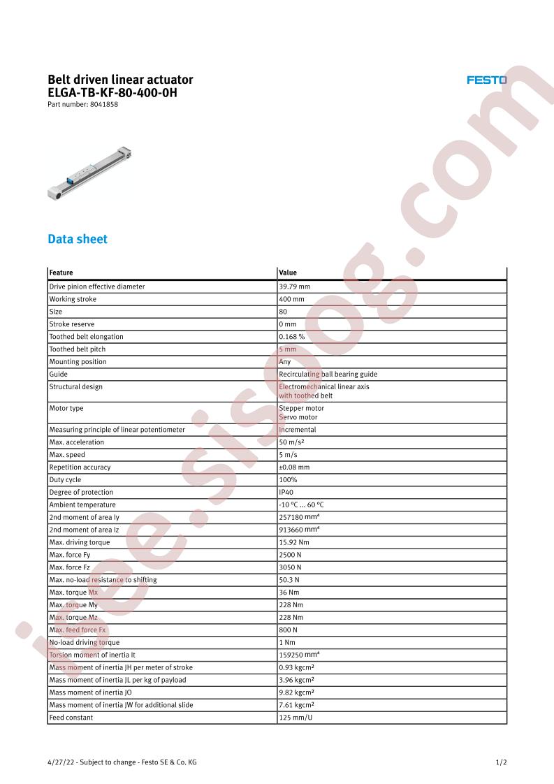 ELGA-TB-KF-80-400-0H