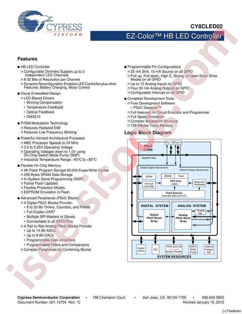 CY8CLED02_10