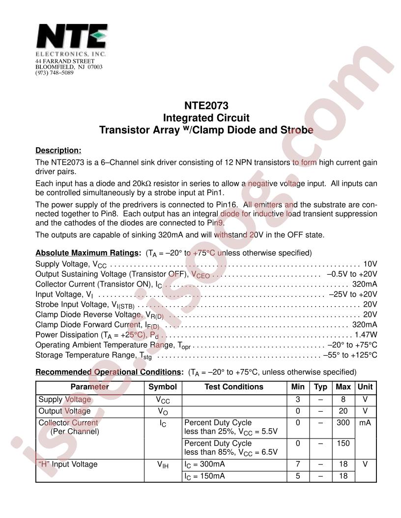 NTE2073