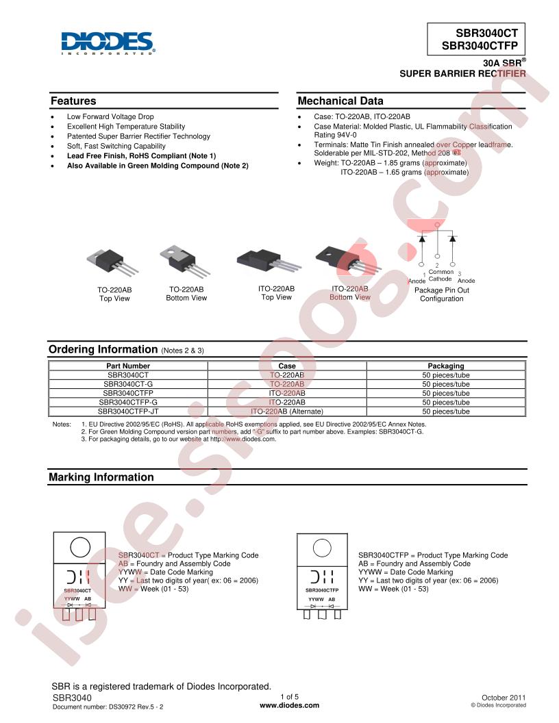 SBR3040CTFP-JT