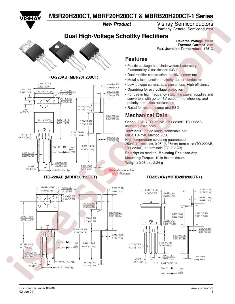 MBR20H200CT