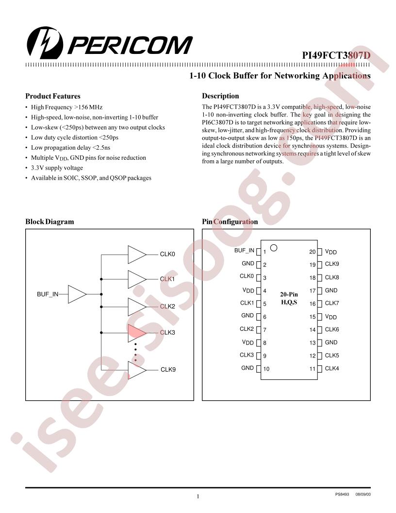 PI49FCT3807D